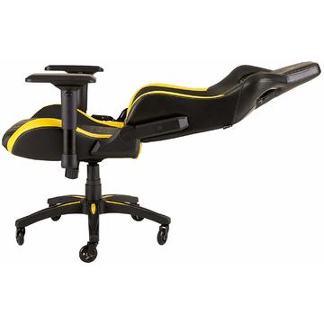 Scaun Gaming Corsair Gaming Chair T1 RACE 2018, High Back Desk and Office Chair, Negru/Galben