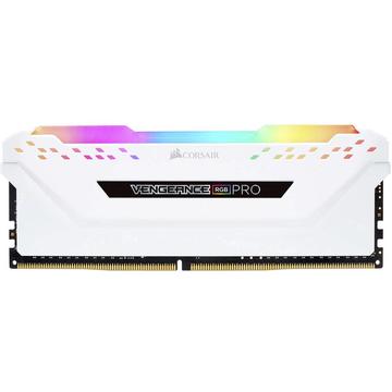 Memorie Corsair Vengeance RGB PRO 16GB (2 x 8GB) DDR4 2666MHz XMP 2.0 White