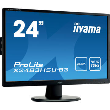 Monitor LED Iiyama X2483HSU-B3 24" Full HD DVI/HDMI/USB