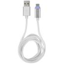 Natec Extreme Media cable microUSB  to USB (M), 1m, silver, LED