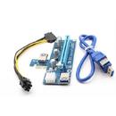 Qoltec Riser PCi-E 1x - 16x | USB 3.0 | SATA/ PCI-E | 6pin