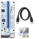 Qoltec Riser PCi-E 1x - 16x | USB 3.0 | 008S | Universal | SATA, MOLEX, PCI-E