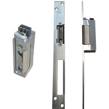 ASSA ABLOY Electromagnet fail safe YALE YB37-12D-LR, 12Vcc, 180mA, contact monitorizare, include placa suport lunga.