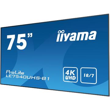 Iiyama Display Public 75" UHD LE7540UHS-B1