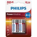 Philips PH POWER ALKALINE AAA 4+2-BLISTER PROMO