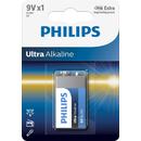 Philips BATERIE PH ULTRA ALKALINE 9V, 1 BUC