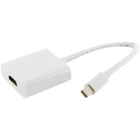 Adaptor 4World mini DisplayPort [M] > HDMI [F], alb