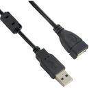 4World Cablu extensie USB 2.0 tip A-A, M/F, 5m HQ, ferrite - retail