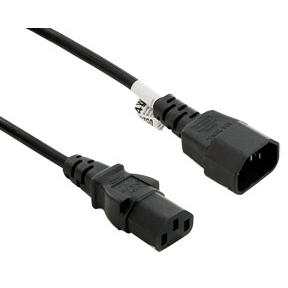 4World Cablu de alimentare IEC320 C13/C14, 1.8m