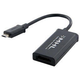 Adaptor 4World MHL (micro USB) [M] > HDMI [F] + micro USB [F], smartphone la TV