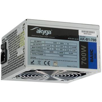 Sursa Akyga Basic ATX Power Supply 700W AK-B1-700 Fan12cm P8 5xSATA PCI-E