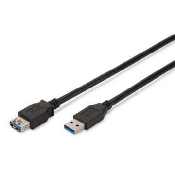 ASSMANN USB 3.0 SuperSpeed Extension cable USB A M (plug)/USB A F (jack) 1,8m bl