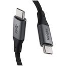 Cablu USB-C - USB-C 3.0 Ringke Premium 1.2 m negru