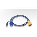 ATEN Cablu prelungire KVM (HD15-SVGA, USB, USB) - 6m