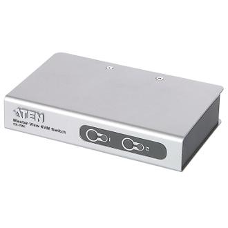 Switch KVM ATEN CS72E 2-Port PS/2 KVM Switch, 2x Cables (1.2m, 50cm console) Non-powered