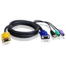 ATEN KVM Cablu 3in1 SPHD (HDB15-SVGA, USB, PS/2, PS/2) - 3m