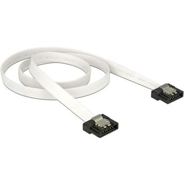 Delock Cable SATA FLEXI 6 Gb/s 50 cm white metal