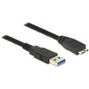 Delock Cable USB 3.0 Type-A male > USB 3.0 Type Micro-B male 2m black