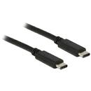 Delock Cable USB Type-C 2.0 male > USB Type-C 2.0 male 0.5m black