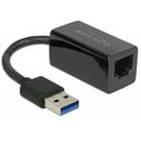 Delock Adaptor USB 3.1 Gen 1 cu conector tată USB Tip-A > LAN Gigabit