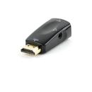 Energenie Gembird HDMI to VGA and audio adapter, single port, black, blister