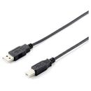 Equip USB 2.0 cable AM- BM 5m black double shielding