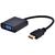 Gembird adapter HDMI-A(M) ->VGA (F), on cable, black