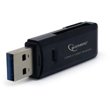 Card reader Gembird UHB-CR3-01, USB 3.0, Black