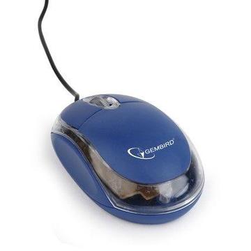 Mouse Gembird MUS-U-01-BT, USB, Blue-Clear