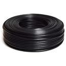 Gembird flat telephone cable stranded wire 100m, black