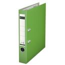 Biblioraft LEITZ 180, A4, plastifiat PP, margine metalica 52mm - verde deschis