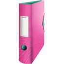 Biblioraft LEITZ Active Urban Chic 180, 82 mm, roz/verde inchis