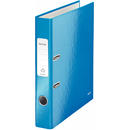 Biblioraft LEITZ 180 Wow, A4, 50mm, carton laminat - albastru metalizat