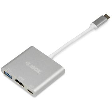 iBOX HUB I-BOX USB TYP C - USB 3.0, HDMI, USB C, POWER DELIVERY