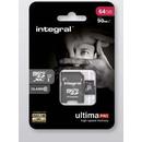 Card memorie Integral micro SDHC/XC Cards CL10 16GB - Ultima Pro - UHS-1 90 MB/s transfer