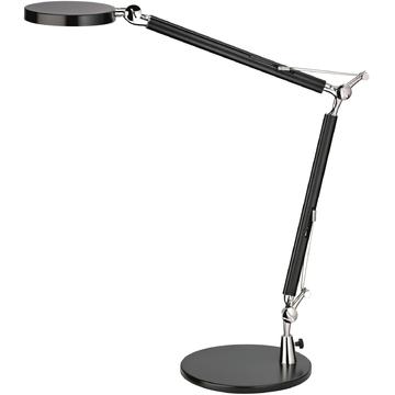 Lampa de birou cu led, 4.8W, 2000 lux - 35cm, ajustabila, cu brat articulat, ALCO - neagra