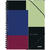 Caiet de birou LEITZ Executive Be Mobile, PP A4, cu spira, matematica - negru/violet