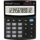 Calculator de birou Calculator de birou, 12 digits, 125 x 100 x 27 mm, Rebell SDC 412 - negru