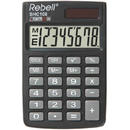 Calculator de birou Calculator de buzunar, 8 digits, 88 x 59 x 10 mm, capac din plastic, Rebell SHC108