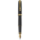 DIPLOMAT Excellence A - Black Lacquer Gold - stilou cu penita M, aurita 14kt.