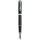 DIPLOMAT Excellence A - Lapis Black Matt Chrome - stilou cu penita M, aurita 14kt.