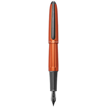 DIPLOMAT Aero Orange - stilou cu penita M, din otel inoxidabil