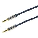 LOGILINK - Cablu audio 3,5 m/m 1m albastru