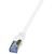 LOGILINK - Patchcord Cablu Cat.6A 10G S/FTP PIMF PrimeLine 15m alb