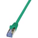 LOGILINK - Patch Cablu Cat.6A 10G S/FTP PIMF PrimeLine 0,50m verde
