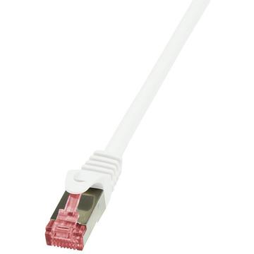 LOGILINK - Patchcord Cablu Cat.6 S/FTP PIMF PrimeLine 30m, alb
