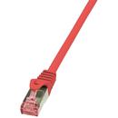 LOGILINK - Patchcord Cablu Cat.6 S/FTP PIMF PrimeLine 1,00m, roșu