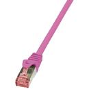 LOGILINK - Patchcord Cablu Cat.6 S/FTP PIMF PrimeLine 0,5m, roz