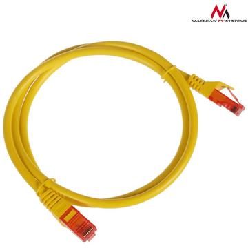 Maclean MCTV-301Y Patchcord UTP cat6 Cable plug-plug 1m yellow