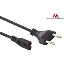 MACLEAN Cablu de alimentare MCTV/810 2 pin /conector EU 3m , negru